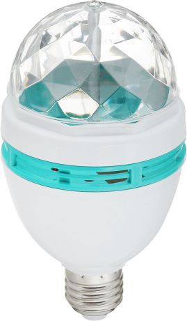 Лампа светодиодная Vegas "Диско", 3 разноцветных LED лампы, цоколь Е27