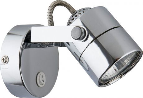 Настенный светильник Arte Lamp Lente, A1310AP-1CC, серый металлик
