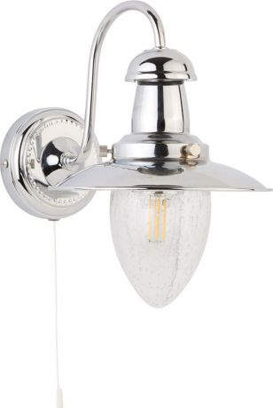 Настенный светильник Arte Lamp Fisherman, A5518AP-1CC, серый металлик