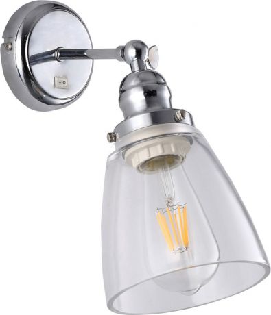 Настенный светильник Arte Lamp Trento, A9387AP-1CC, серый металлик