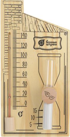 Термометр Банные штучки 18036, для бани и сауны, дерево