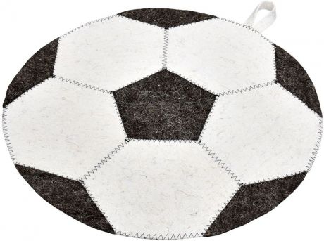 Коврик для бани и сауны Нot Pot "Футбольный мяч", диаметр 45 см
