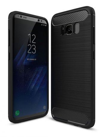Чехол для сотового телефона UVOO "Carbon Design" для Samsung Galaxy S8 Plus, черный
