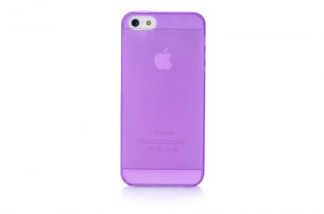Чехол для сотового телефона Gurdini Чехол накладка Gurdini iPhone 5/5S/SE пластик ультратонкий 0.2, 400253, фиолетовый