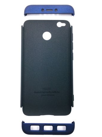 Чехол для сотового телефона Мобильная мода Xiaomi Redmi 4X Накладка пластиковая, противоударная, пенал, передняя и задняя часть, 6734A, черный