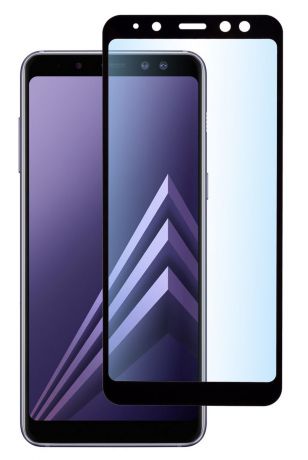 Защитное стекло Skinbox Full Screen для Samsung Galaxy A8/A5 (2018), Black