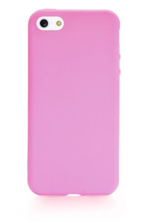 Чехол для сотового телефона Gurdini Чехол накладка Soft Lux 908183 для Apple iPhone 5/5S/SE,908183,розовый, темно-розовый
