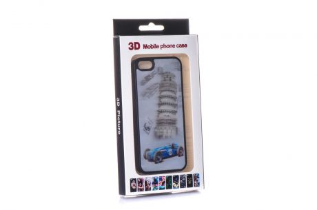 Чехол для сотового телефона iNeez пластик 3D города стиль 23 для Apple iPhone 5/5S/SE, разноцветный