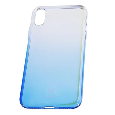 Чехол для сотового телефона Baseus WIAPIPHX-GC01, прозрачный, синий