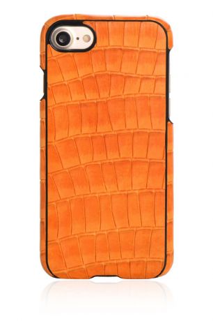 Чехол для сотового телефона I-idea Exclusive 902827 натуральная кожа под змею для Apple iPhone 7/8 4.7", оранжевый