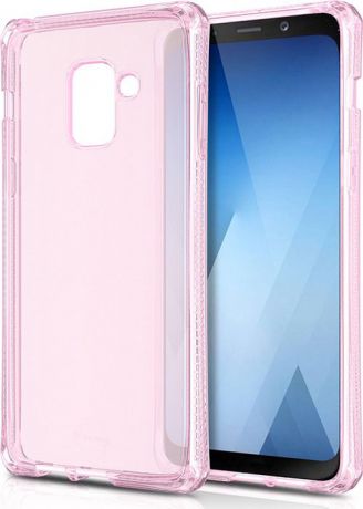 Чехол-накладка Itskins Spectrum Clear для Samsung Galaxy A8+ (2018), светло-розовый