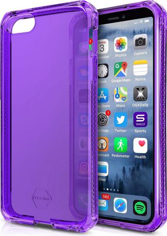Чехол-накладка Itskins Spectrum Clear для Apple iPhone 5/5S/SE, фиолетовый
