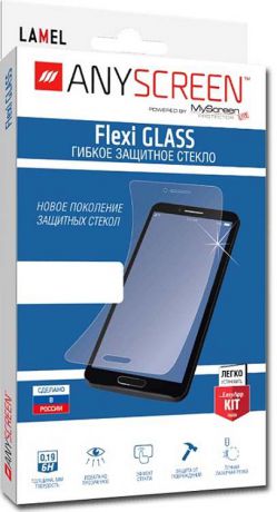 Защитное стекло AnyScreen Flexi Glass для Huawei Mate 20, прозрачный