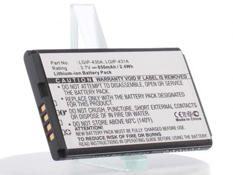 Аккумулятор для телефона iBatt iB-LGIP-430A-M457