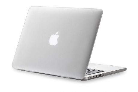 Чехол для ноутбука Gurdini Чехол MacBook Air 13" накладка пластик прозрачный, прозрачный