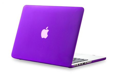Чехол для ноутбука Gurdini накладка пластик матовый 220053 для MacBook Pro 15" 2008-2012, фиолетовый