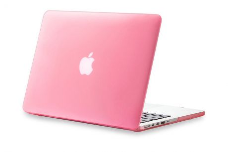 Чехол для ноутбука Gurdini накладка пластик матовый 220069 для MacBook Pro 15" 2008-2012, розовый