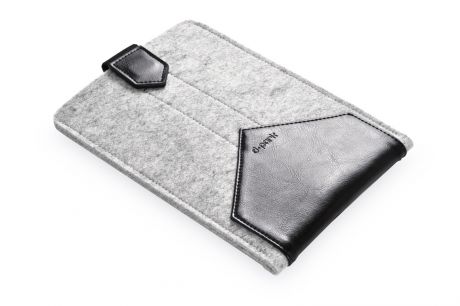 Чехол для планшета Gurdini кармашек войлок с хлястиком для Apple iPad mini 1/2/3/4/5 7.9", черный