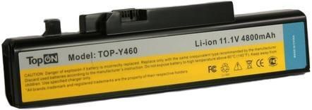 Аккумулятор для ноутбука TOPON IBM Lenovo IdeaPad Y460A Y460AT Y560A Y560AT Y470 Y570 Series / 11.1V 4400mAh PN: 57Y6440 L09N6D16 LO9N6D16 L10S6F01 L10P6Y01 L10C6F01