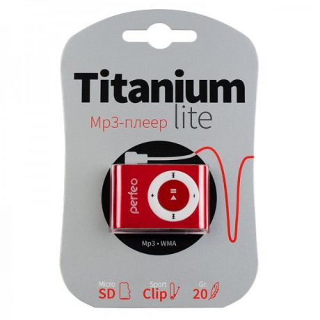 MP3 плеер Perfeo Titanium Lite, красный