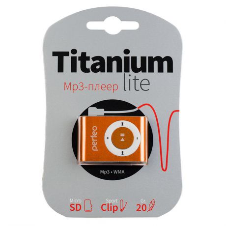 MP3 плеер Perfeo Titanium Lite, оранжевый