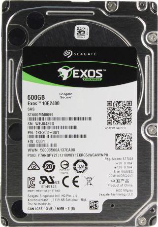 Внутренний жесткий диск Seagate Exos 10E2400, 600 ГБ