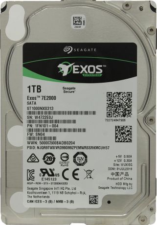 Внутренний жесткий диск Seagate Exos 7E2000, 1 ТБ