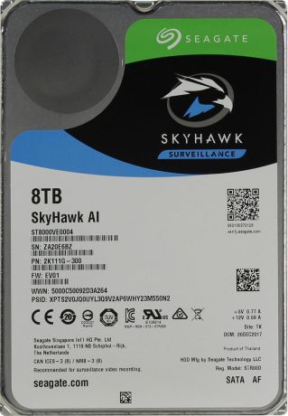 Внутренний жесткий диск Seagate SkyHawk AI, 8 ТБ