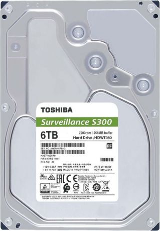 Внутренний жесткий диск Toshiba S300, 6 ТБ