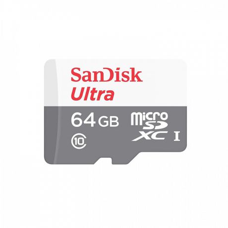 Карта памяти SanDisk MicroSD 64GB Class 10 Ultra Android UHS-I (80 Mb/s) без адаптера