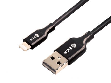 Кабель Greenconnect 3A 1.0m Apple USB 2.0, AM/Lightning 8pin MFI для Iphone 5/6/7/8/X, GCR-50927, черный