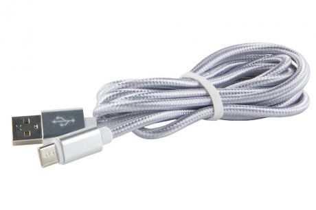 Кабель Red Line USB – MicroUSB, УТ000013407, серебристый