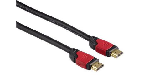 Кабель hama HDMI(штырь)-HDMI(штырь) v1.3 черный позолоченный 5м, черный
