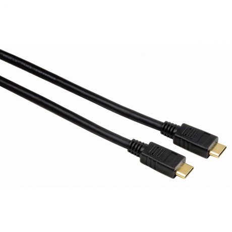 Кабель hama mini HDMI C(штырь)-HDMI C(штырь)v1.3 позолоченный 2м, черный