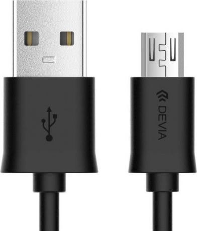 Кабель Devia Smart Cable Micro USB для Android, черный, 1 м