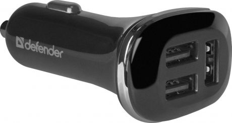Сетевое зарядное устройство DEFENDER UCA-50 3 порта USB, 5V / 4.8А, кабель