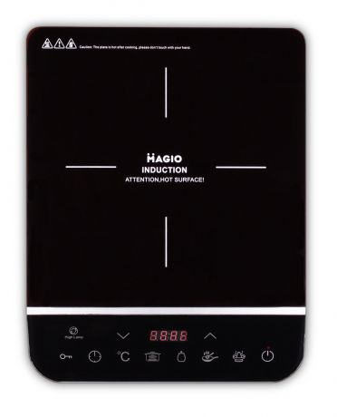 Настольная плита Magio индукционная LED-дисплей, черный