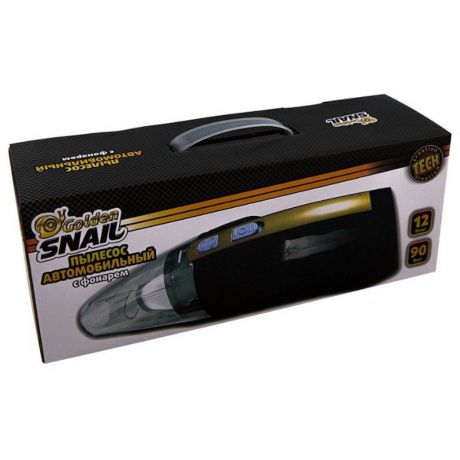 Автомобильный пылесос с фонарем Golden Snail GS 9208