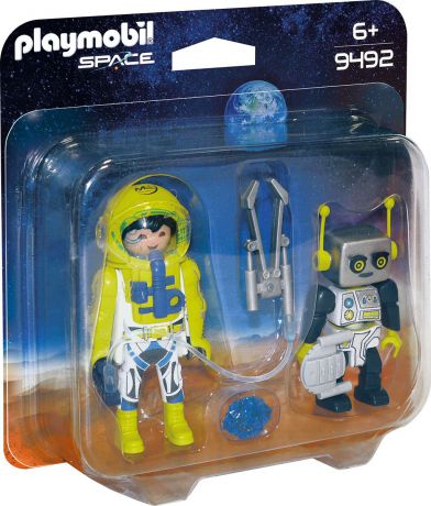 Пластиковый конструктор Playmobil Космос Астронавт и робот, 9492pm