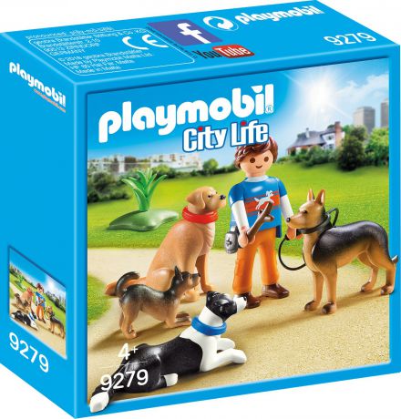 Пластиковый конструктор Playmobil Отель для животных Тренер собак, 9279pm