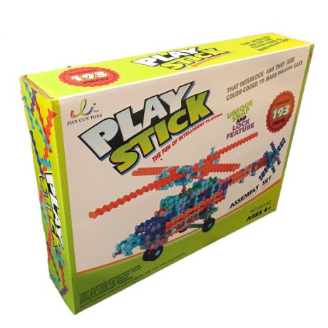 Пластиковый конструктор Play Stick Большой вертолёт