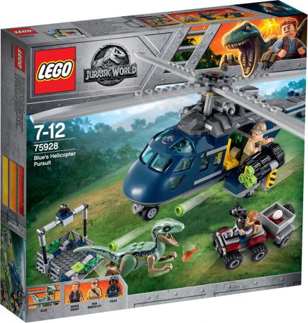 LEGO Jurassic World 75928 Погоня за Блю на вертолете Конструктор