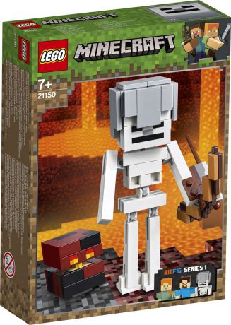 LEGO Minecraft 21150 Большие фигурки Скелет с кубом магмы Конструктор