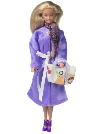 Одежда для кукол Модница Демисезонное пальто для кукол 29 см сиреневый