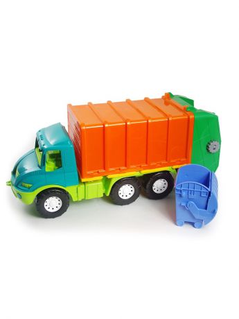Машинка-игрушка Colorplast Мусоровоз бирюзовый, оранжевый