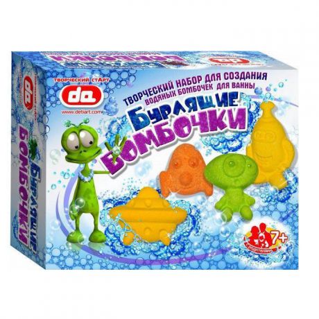 Набор Бурлящие бомбочки для ванны Дети Арт "Инопланетяне", 17001, разноцветный