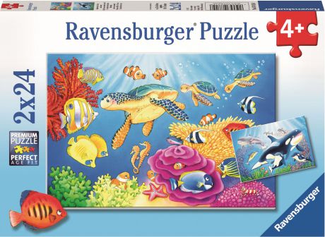 Пазл Ravensburger "На глубине моря", 07815, 2 по 24 шт