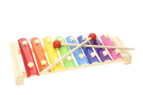 Музыкальная игрушка IQ Format ксилофон детский, деревянный, 8 тонов