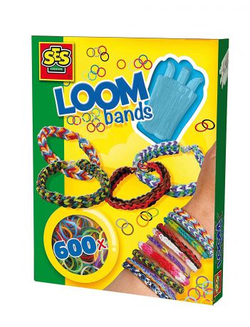 Развивающая игрушка SES creative Набор резиночек для плетения браслетов ярких цветов 14112