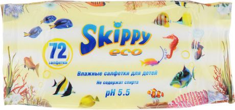 Skippy Влажные салфетки детские Eco 72 шт